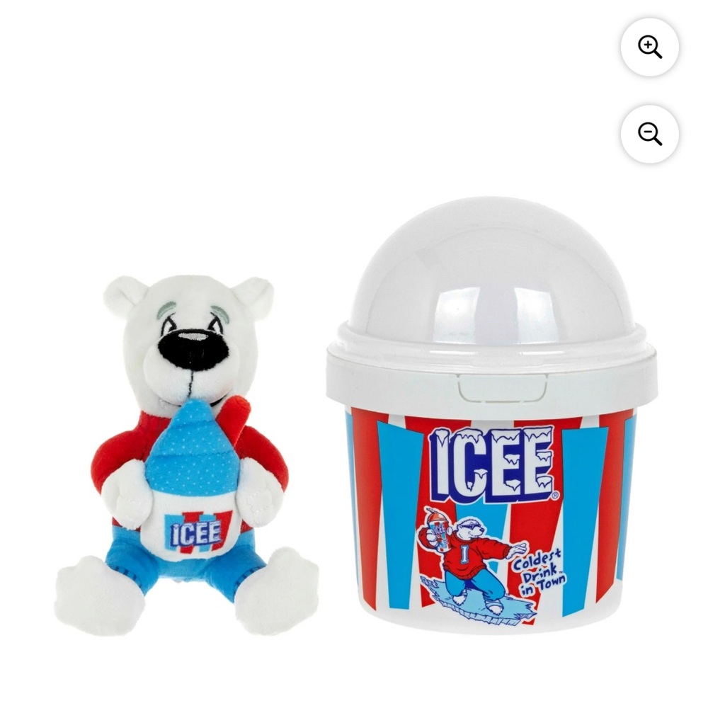 Icee Stuffed Polar Bear - Strawberry-Scented - with Cup